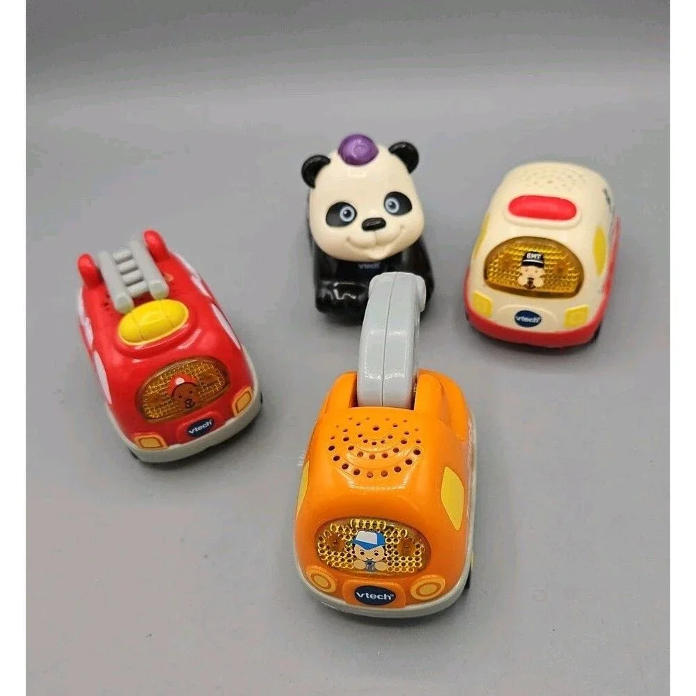 VTech Go! Go! Smart Wheels Vehicles Airplane Fire Truck Lights Sounds Toy Lot